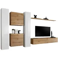 Meublorama AM-SWITCH 6-WWT SW 6*6C/116KG, 1 Regale, 5 Tür(en), Braun, Mitteldichte Faserplatte (MDF), 400 mm, 3300 mm