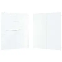 vidaXL Party Zelt Seitenteil 2 stk. 200 x 195 cm Weiß PE und Stahl