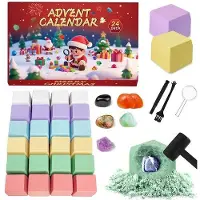 OEM 24-Tage-Adventskalender 2025 - 24 Tage Graben nach Rohsteinen - Kinder-Adventskalender 2025 - Ein lustiger und sinnlicher Adventskalender für Jungen und Mädchen