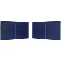 Syfax Party Zelt Seitenteil 2 pcs Blau 400 x 195 cm PE und Stahl