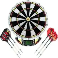 Best Sporting Dartscheibe Windsor Nation, elektronisch, 1 - 8 Spieler, aus Kunststoff, mit 6 Pfeilen, für Softdarts