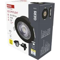 Emos LED-Deckenspot GERI 6,5W 780LM IP20 CCT schwarz