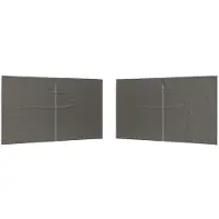 vidaXL Party Zelt Seitenteil 2 stk. 400 x 195 cm Anthrazit