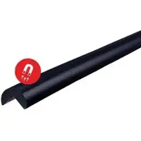 Wolk Direkt Knuffi Schutzprofil Typ A, Kreis, PA-5020, magnetisch, 1m Länge, schwarz, 40 x 40mm, Eckenschutz