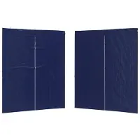 vidaXL Party Zelt Seitenteil 2 stk. 200 x 195 cm Blau PE und Stahl