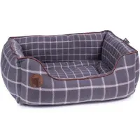 OEM Hundebett Checkered Square groß, Grau