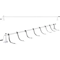 En.casa Pool Aufrollvorrichtung Oliveti 147 - 555 cm verstellbar Aufrollsystem mit Schiebern Aufroller für Solarplanen Poolplanen Aluminium