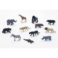 MOJO wildlife mini wild animal play set, 12 pieces. - 380057