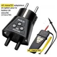 Chauvin Arnoux Adapter Tester für schnelle Kontrolle von 2P + T Anschlüssen, Serie TAKEN 2, DDT / VAT System