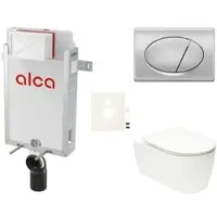 Alca Wand-WC Set für Einmauerung + Glacera Alfa WC SIKOAA3