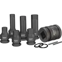 Hazet 985S/11, Steckschlüssel-Satz, 1/2", Metrisch, 14,17,19 mm