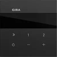 Gira 232074 UP-Radio IP System 70 Schwarz m(lack.)