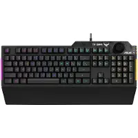 Asus TUF Gaming K1, Volle Größe (100%), Kabelgebunden, USB, Mechanischer Switch, RGB-LED, Schwarz