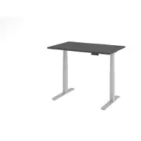 Hammerbacher Sitz-Steh-Schreibtisch el.120x80cm Graphit