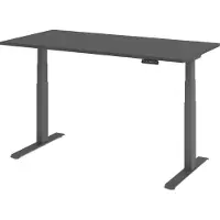 Hammerbacher Sitz-Steh-Schreibtisch el.160x80cm Graphit/Gr