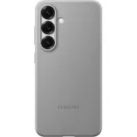Samsung Original Galaxy S25 Plus Hülle - Kunstleder - Backcover/Hard Case - Grau