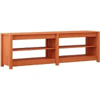 vidaXL Schuhbank mit Regal mit Speicher Wachsbraun 160 x 36,5 x 50 cm