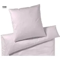 Elegante Bettwäsche Solid Jersey - 155x220 cm + 80x80 cmrose