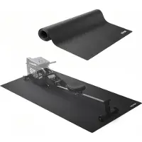 Vevor Laufbandmatte für Teppichboden Bodenschutzmatte (90 x 200 cm) für Sportgeräte 4 mm dick