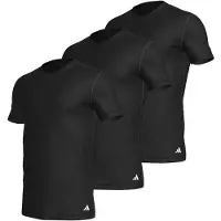Adidas Herren T-Shirt, 3er Pack - V-Neck Shirt, Active Core Cotton, einfarbig