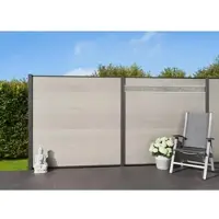 Mr. Gardener Steckzaunsystem »Turino«, WPC, (BxH): 179 x 90 cm - weiss