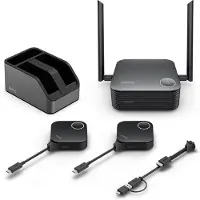 BenQ WDC25, Desktop, Schwarz, CVSS 4.0, 3840 x 2160, Wi-Fi 5 (802.11ac), 802.11a, 802.11ad, 802.11b, Wi-Fi 4 (802.11n), 802.11g, Wi-Fi 6 (802.11ax), 40 m