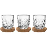 Leonardo GOCCE, Transparent, Glas, Rund, 3 Stück(e), 60 ml, 50 mm