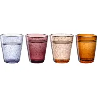 Leonardo Glas-Set Burano Warm Colors 330ml (Set von 4 Stück)
