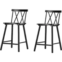 Ebuy24 Stuhl Mollsand Schwarz 2er-Pack