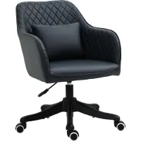 Welikera Massage Bürostuhl Schreibtischstuhl Computerstuhl Drehstuhl Arbeitsstuhl mit Vibrationsfunktion USB-Schrittstelle Massagefunktion Lendenkissen Armlehnen 78-86 cm höhenverstellbar Anthrazit