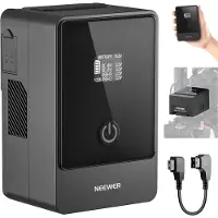 Neewer Akku Ps099E 6800mAh 99Wh V-Mount mit OLED Display und 65W PD Schnellladung
