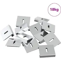 Syfax Spiegel Halterungsbracket 340 pcs Nickel 35 x 30 x 8,3 mm Stahl