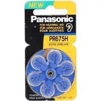 Panasonic PR 675 Hörgerätezellen Zinc Air 6er Rad