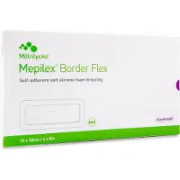 Mepilex Border Flex Schaumverb.haft.10x20 cm 10 St Verband