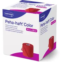 Peha-haft Color rot Fixierbinde 20 m x 10 cm