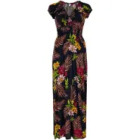Apricot Maxikleid "Tropisches Maxikleid" 1 tlg. mit Smockband