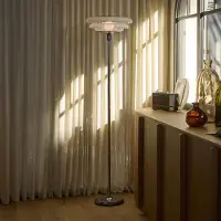 Market Set Sunset Stehleuchte, nebelweiß - , Sunset, Weiß, für Wohnzimmer, Glas, Design