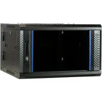 Dsit 6 HE Serverschrank, wendbares Wandgehäuse mit Glastür (BxTxH) 600 x 600 x 368mm