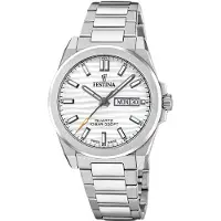 Festina Herrenuhr Swiss Made Armbanduhr Edelstahl silber UF20073/1