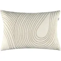 Schöner Wohnen Dekokissen "Lasso", beige (sanftes weiß, bestickt), B:58cm H:1cm L:38cm, Polyacryl, Polyester, Wolle, SCHÖNER WOHNEN-KOLLEKTION, Dekokissen_Sitzkissen_Kissenhüllen, Dekokissen, mit Wollanteil