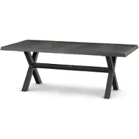 Siena Garden Sincro Dining Tisch – 200 x 100 cm, Aluminium (matt anthrazit) & HPL Titan
