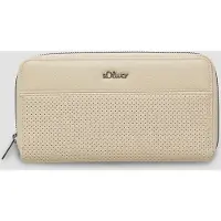 s.Oliver Geldbörse Zip Around Wallet Brown beige