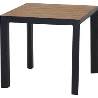 Siena Garden Silva Dining Tisch 80 x 80 cm - Aluminium (matt anthrazit) &Teak
