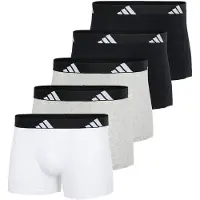 Adidas Unterhosen Active Flex Cotton Herren Black / Grey / White (5er-Pack)-S