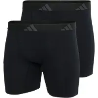 Adidas Herren Boxershorts, 2er Pack - Ergonomic Boxer Brief 2PK, Active Flex Cotton, Logo