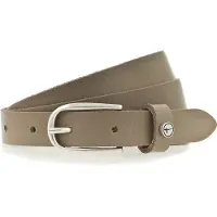 Tamaris Ledergürtel "Cassia Silver" weiches Rindleder mit leichter Narbung, schmal