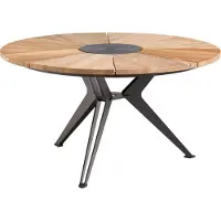 Niehoff - Gartentisch Nexor Teak gebürstet Durchmesser: 160 cm