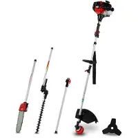 Eberth Motorsense Freischneider Rasentrimmer Multitool 4in1 Benzin, Tragegurt Inkl., 3PS, 52ccm Hubraum, 2-Takt Motor, Fadenkopf mit Tippautomatik