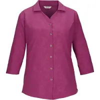 Killtec Funktionshemd "KOS 62 WMN WVN SHRT" Schnelltrocknende Bluse mit floralem Print und Rückenraffung