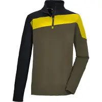 Killtec Langarmshirt "KSW 259 MN LS SHRT" Warmhaltendes Funktionsshirt mit Reißverschluss und Kinnschutz